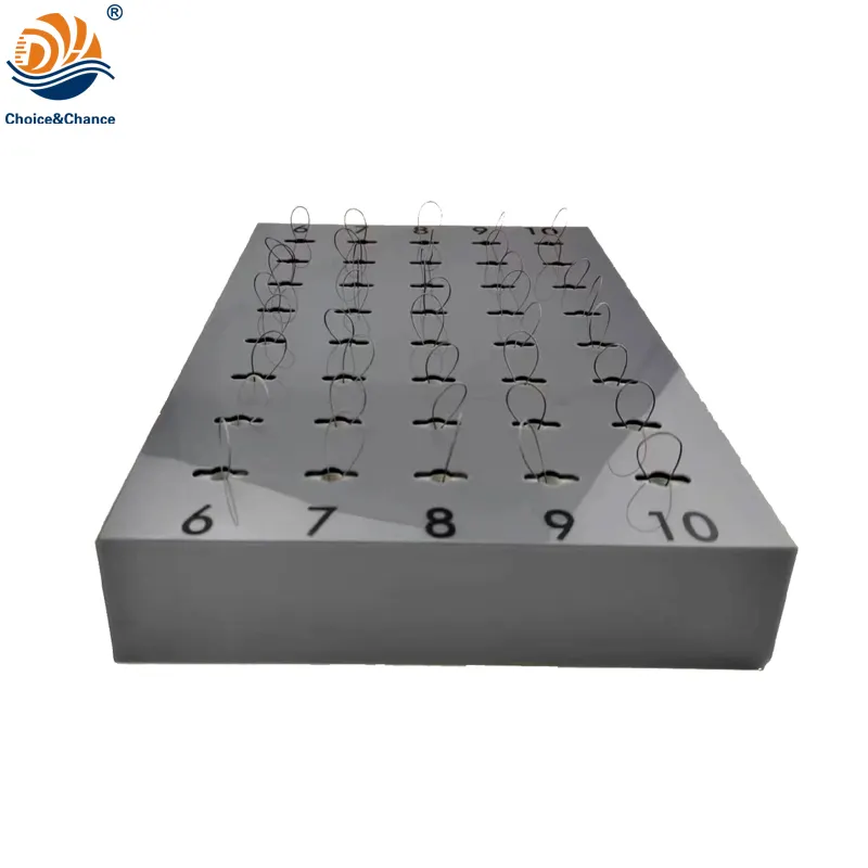 40-hole retractable display box for jewelry accessory using in exhibition and counter