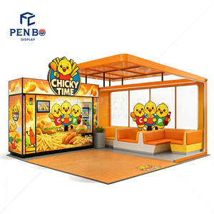 Modern Fast <strong>Food</strong> Kiosk Design Custom Branded <strong>Food</strong> Kiosk Burger <strong>Restaurant</strong> Decor Commercial <strong>Restaurant</strong> Furniture - Product Image 6