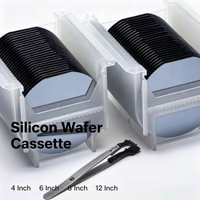 Cassette en plastique pour plaquettes de puces, boîte de stockage pour plaquettes de silicium semi-conducteur de 4, 6, 8 et 12 pouces
