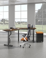 Bureau de jeu en forme de L OMNI, bureau debout électrique ergonomique réglable avec contrôleur de mémoire, bureau d'angle
