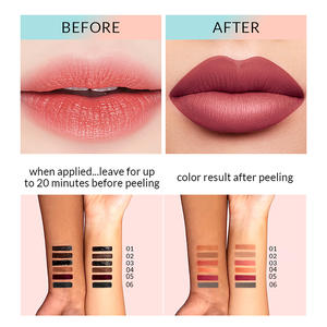 Seline ragazza 6 colori 3.5ml matita per le labbra staccare la tazza antiaderente Lipliner idratante per tatuaggio staccare la penna per le labbra - Product Image 3