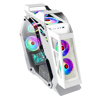 Mechades Mid Tower Gaming PC Case ATX Computer Case with RGB Light