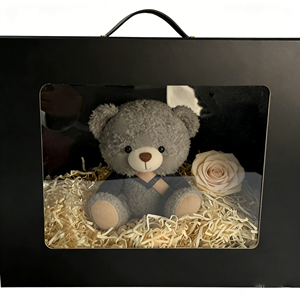 Large 41x32x20cm PVC Window Magnetic Gift <b>Box</b> Handle <b>Foldable</b> Portable Eco-Friendly Recyclable Packaging for Toys Apparel - Product Image 3