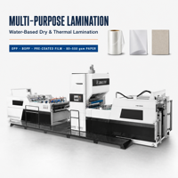 NFM-E1080 Auto Stratification Chaud Froid Collage Machine PVC Film Chaud Couteau De Coupe Multi-options pour Textiles Alimentaire Papier Métal
