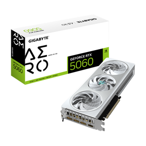 การ์ดจอเกมมิ่งแท้ Giga Byte GeForce RTX5060 AERO OC 8G GDDR7 128-bit 28Gbps การ์ดจอเกมมิ่งแท้ รุ่นดั้งเดิม G - Product Image 1
