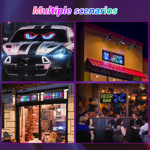 Smart APP LED Flexible Film Display Screen for Car Rear Window Advertising Office/BUILDING Sign Board LED Matrix Car Sign - Product Image 6