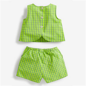 Nueva Colección de Ropa de Bebé a la Moda, Estilo Dulce de Verano, Conjunto de 2 Piezas para Niña, Logotipo Personalizado, Conjunto de Ropa Infantil - Product Image 5