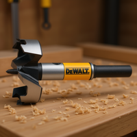 Foret à bois de type Forstner DeWalt de 1 pouce de diamètre pour un perçage précis dans le bois