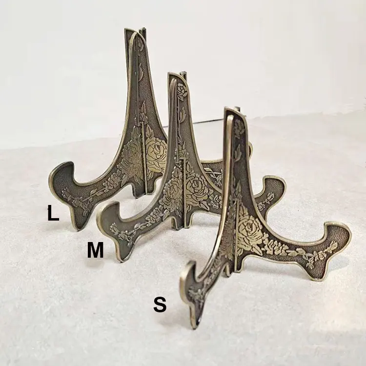 Supporto per cavalletto pieghevole in metallo con supporto per medaglia in lega di zinco