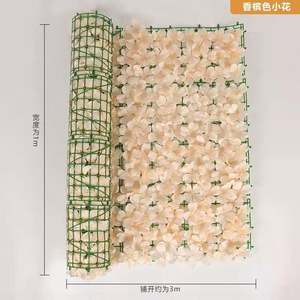 EG-A225人造绣球花和爬行常春藤树篱婚礼和复活节护栏装饰绣球花和常春藤墙树篱 - Product Image 5