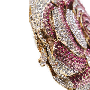 Tas Malam Mewah Model Bintang Laut Berhias Kristal dan Berlian Imitasi dengan Bingkai Logam untuk Wanita - Promo Terbatas - Product Image 3