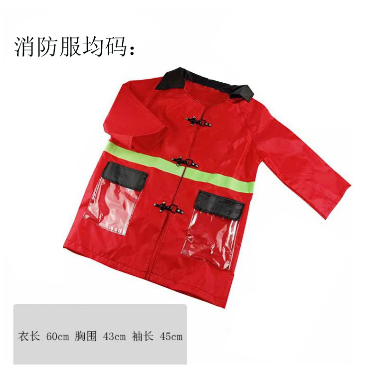 Children Firefighter Dress Up Costume Career Day Cosplay Costume Fancy Dress Disfraz Ecoparty