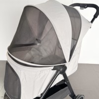 Chariot pliable ultra-fin à 4 roues léger et portable pour chiens et chats, poussette pour animaux de compagnie