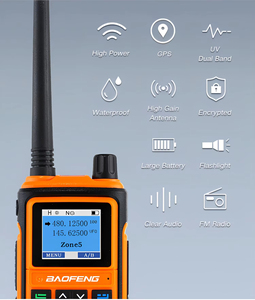 Baofeng UV-17 Pro Max GPS double bande émetteur radio bidirectionnel portable UHF VHF 8W sortie <span class=keywords><strong>FM</strong></span> 5km Ran talkie-walkie professionnel - Product Image 2