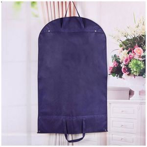 Sac de rangement non tissé grande capacité pour costumes et robes de mariée, couleur unie tendance, avec fermetures éclair, en stock et recyclable - Product Image 2