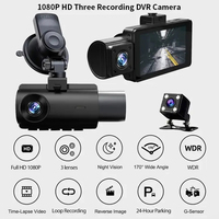 Rétroviseur de voiture 4K à double objectif Caméra de tableau de bord à écran tactile avant et arrière Rétroviseurs de caméra de tableau de bord 4K Caméra Dvr