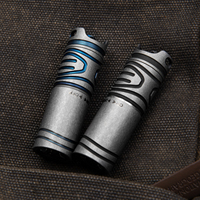 Senter Titanium Utilitas Luar Ruangan Portabel EDC Darurat Taktis Mini