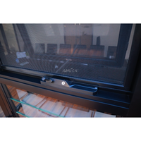 Fenêtre en aluminium décorative d'auvent de double triple vitrage d'impact d'ouragan de norme australienne pour la villa de maison