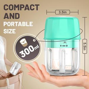 Picadora de Alimentos Eléctrica Portátil, Resistente al Agua y Duradera, Picadora de Frutas y Verduras, Venta Directa de Fábrica - Product Image 3