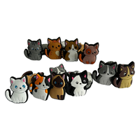 Amortisseur de vibrations pour raquette de tennis et de paddle en silicone, portable, léger et résistant à l'eau, motif chat de dessin animé