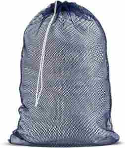 Bolsa de lavandería extragrande de poliéster con cordón, bolsa de almacenamiento de malla que protege el color para lavadoras, estilo moderno minimalista - Product Image 6