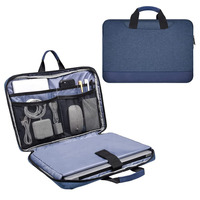 Mince personnalisé étanche pochette pour ordinateur portable organisateur porte-documents pour hommes femmes Durable Polyester élégant fronde pour voyage d'affaires