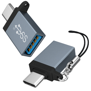 Adaptador <span class=keywords><strong>USB</strong></span> Tipo <span class=keywords><strong>C</strong></span> a <span class=keywords><strong>USB</strong></span> de Alta Calidad, Negro Gris, 10 Gbps, <span class=keywords><strong>USB</strong></span> 3.1 3.2, Conector <span class=keywords><strong>OTG</strong></span> Hembra - Product Image 1