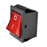 Sakelar Mini Rocker Hitam On Off 2 Pin 10A 250V Plug-In SPST untuk Peralatan Industri