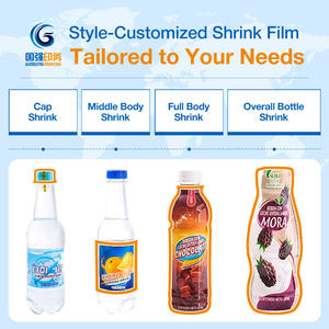 Etiqueta Termoencogible de Plástico Opaco con Patrón Impreso Personalizado para Envolver Botellas de Bebidas - Product Image 4