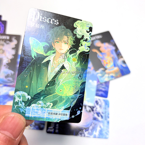 Tarjetas de Felicitación Holográficas con Papel Recubierto Grueso, Laminado, Personalizadas con <span class=keywords><strong>Anime</strong></span>, con Relieve, para Uso Comercial - Product Image 1
