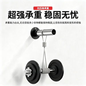 Stainless Steel Black Flange Seat Round Head High Leg Tube Mount Wall Mount <b>Wardrobe</b> <b>Hardware</b> 201 - Product Image 5