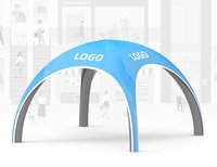 Tente araignée gonflable géante personnalisée avec logo, dôme d'air pour stand promotionnel extérieur