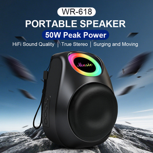 Enceinte portable sans fil WR-618, vente directe d'usine et en promotion, prenant en charge la connexion <span class=keywords><strong>de</strong></span> plusieurs appareils tels que les téléphones, les téléviseurs et les consoles <span class=keywords><strong>de</strong></span> <span class=keywords><strong>jeux</strong></span> - Product Image 2