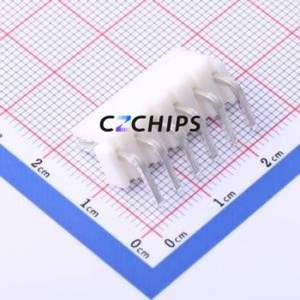 HC-VH-6A6W-G Wire-to-Board Pin Header Bent Lead Through Hole,P=3.96mm Connector 1x6P 3.96mm Right Angle Insert VH - Product Image 2