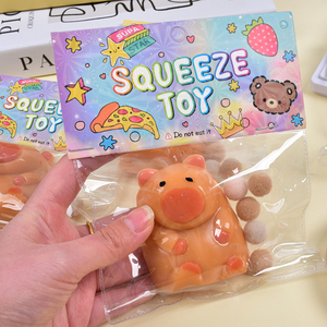 NUEVO Juguete Antiestrés de la Serie Capibara - Suave y Pegajoso, Regalo para Adolescentes y Adultos, Herramienta Terapéutica de Bolsillo - Product Image 4