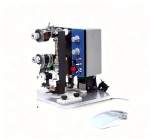 Machine de codage électrique à ruban avec pédale pour l'impression de la date de péremption, imprimante de date de lot continue de bureau pour sachets en plastique - Product Image 1