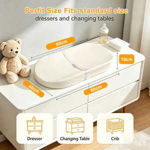 Tappetino Fasciatoio Impermeabile in PVC per Neonati, Portatile, con Spugna, Stazione Cambio Pannolini per Bambini - Product Image 2