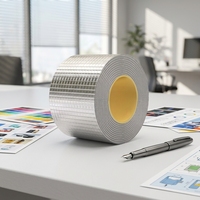 Ruban Butyle Auto-Adhésif en Caoutchouc et Feuille d'Aluminium, Étanche et Durable, pour Réparation de Fuites de Toiture, Tuyaux et Fenêtres