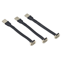 Cable USB 2.0 de Cobre Puro, Tipo C Macho, Recto, Flexible, Interconexión Circular, Ángulo Recto de 90 Grados, para Dispositivos Digitales 3C