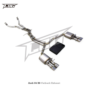 Système d'échappement complet BSK pour <span class=keywords><strong>Audi</strong></span> <span class=keywords><strong>S4</strong></span>/S5 <span class=keywords><strong>B8</strong></span> 3.0T 2013-2019 Sport Car SS304 Valve de vide de tuyau avant Silencieux Catback en titane - Product Image 6