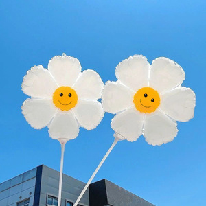 Ballon en forme de visage de tournesol, ballon en forme d'extraterrestre, ballon en forme de fleur, ballon à main, célébrité d'Internet, petite marguerite, promotion de stand, fête des mères, Halloween - Product Image 1