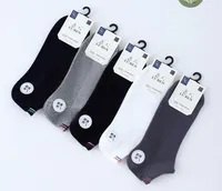 Chaussettes élégantes pour hommes en coton à fibres longues, tricotées, style haute couture
