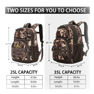 Zaino da Caccia Mimetico <span class=keywords><strong>per</strong></span> Arco o <span class=keywords><strong>Fucile</strong></span> con Supporto, Ideale <span class=keywords><strong>per</strong></span> Caccia, Campeggio ed Escursionismo - Product Image 6