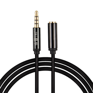 Cable AUX de 3.5mm Macho a Macho Estéreo de 4 Polos, Carcasa de Aleación de Aluminio Chapada en Oro, Núcleo de Cobre Esmaltado para Altavoz de Coche, Teléfono, PC - Product Image 4