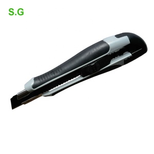 Couteau utilitaire à poignée en caoutchouc antidérapant, couteau à lame détachable rétractable avec lame tranchante SK5 - Product Image 2