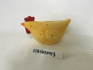 Hucha de cerámica con forma de gallo, caja de ahorro, pintado a mano - Product Image 6