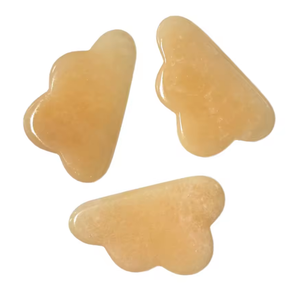 Masajeador Facial de Jade Natural Beige Amarillo, Tallado a Mano, para Masaje, de Moda y Alta Demanda - Product Image 2