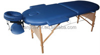 Nouvelle conception améliorée de table de massage en bois, lit de massage pour salon de beauté, spa facial, vente chaude, table de massage portable