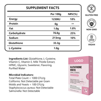Complément alimentaire en film oral mince pour la beauté de la peau, antioxydant, avec glutathion / L-cystéine / vitamine C / vitamine E
