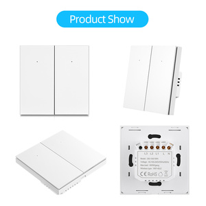 LEDEAST-Interruptor de luz de pared inteligente, interruptor de luz de pared inteligente de 3 bandas, Neutral requerido con botón grande tipo 86 para hogar inteligente - Product Image 2